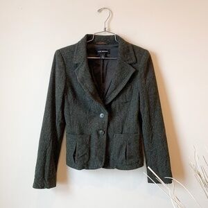 Club Monaco Green Speckled Blazer sz 0